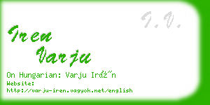 iren varju business card